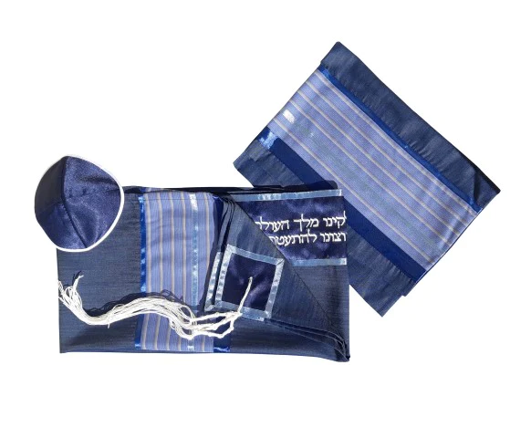 Blue Tallit- The Jewish Prayer Shawl with Religious Significance ...