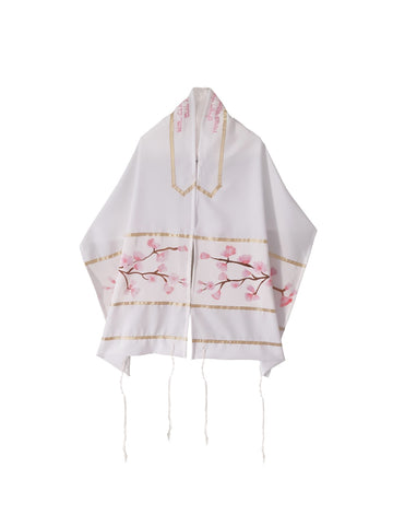 SHARE SPIRIT MARIA SILK TK シルク素材 ピストルズ Cherry Blossom Bat Mitzvah Tallit from Israel – Galilee Silks