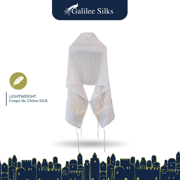 SHARE SPIRIT MARIA SILK TK シルク素材 ピストルズ Cream Paisley Tallit - Women's and Bat Mitzvah Tallis design by