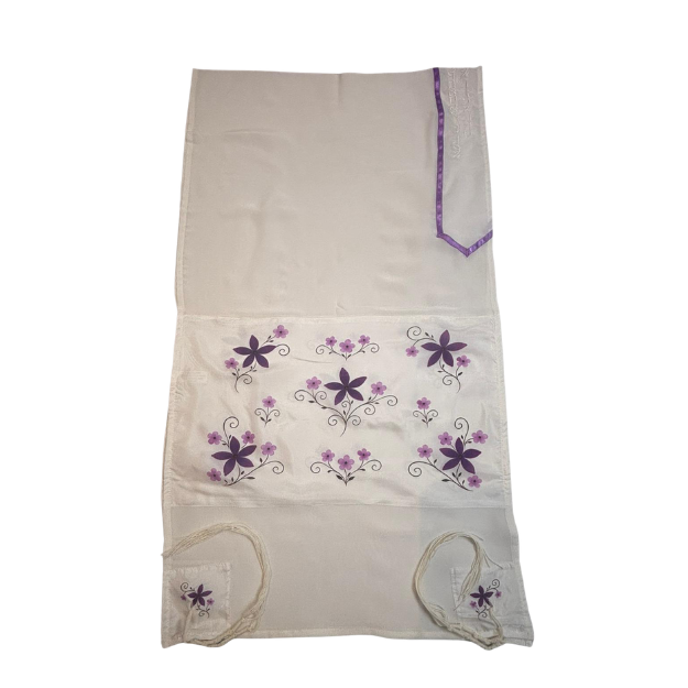 Purple Flowers Silk Tallit for Girl – Galilee Silks