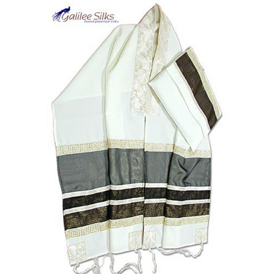 Gray Tallit Made From Wool