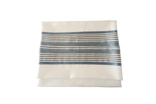 Load image into Gallery viewer, Refreshing White and Blue Tallit, Bar Mitzvah Tallit bag, Tallit Prayer Shawl,