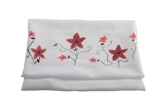 Load image into Gallery viewer, Red flowers silk tallit bag, bat mitzvah tallit, tallit for women, tallit for girl, feminine tallit