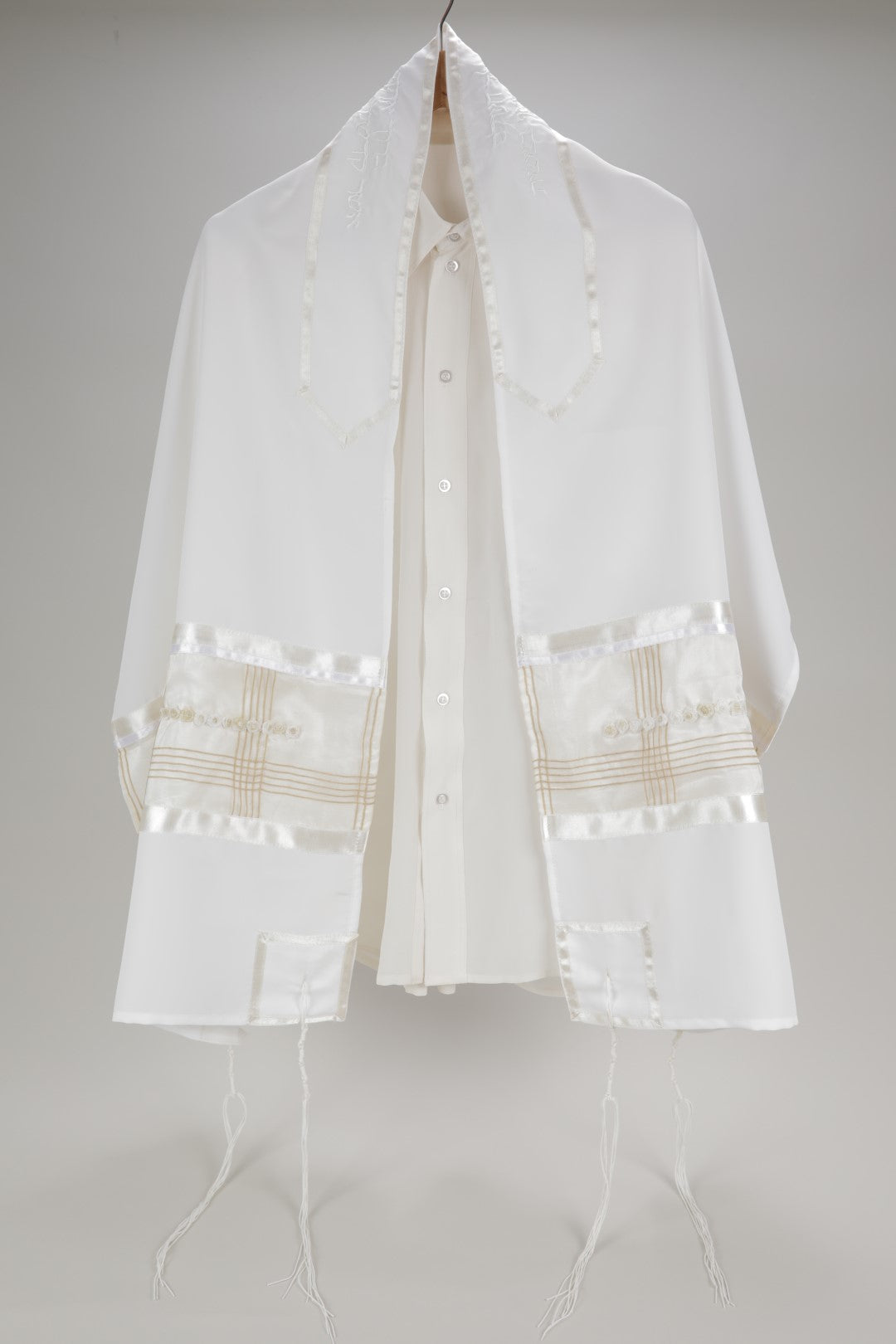 SHEER WHITE SPECIAL OCCASION PRAYER SHAWL