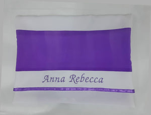 Silk tallit bag, Bat Mitvah Tallit, girls tallit, womens tallit bag with name Anna