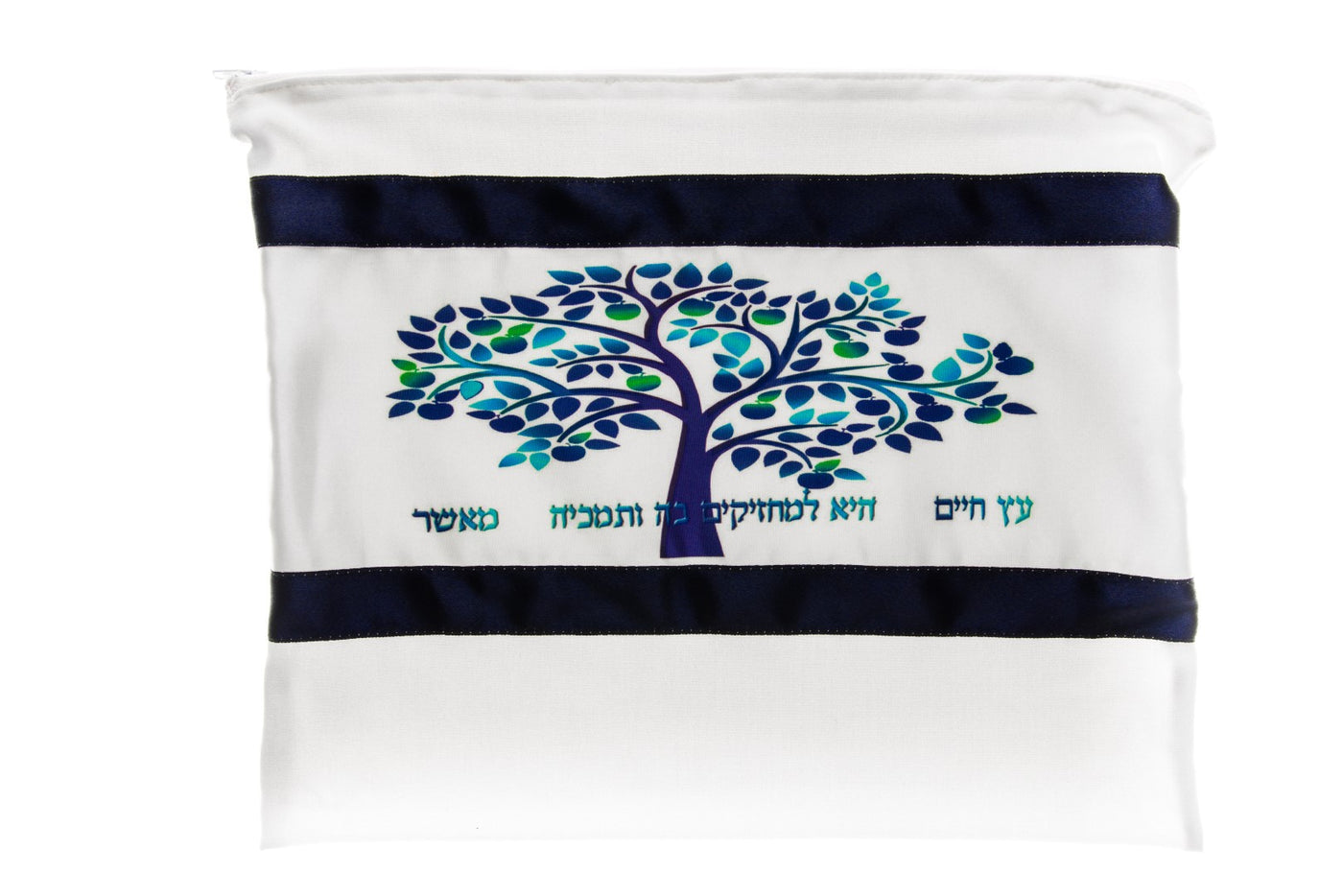 Blue Tree of Life Bar Mitzvah Tallit bag by Galilee Silks