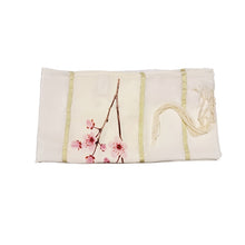 Load image into Gallery viewer, Cherry Blossom Silk Tallit for Women, Girl Tallit, Tzitzit, Feminine Tallit, Bat Mitzvah Tallit Set