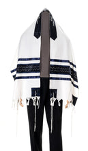 Load image into Gallery viewer, Exclusive Magen David wool Tallit for men, Bar Mitzvah tallit, Wedding tallit from Israel by Galilee Silks
