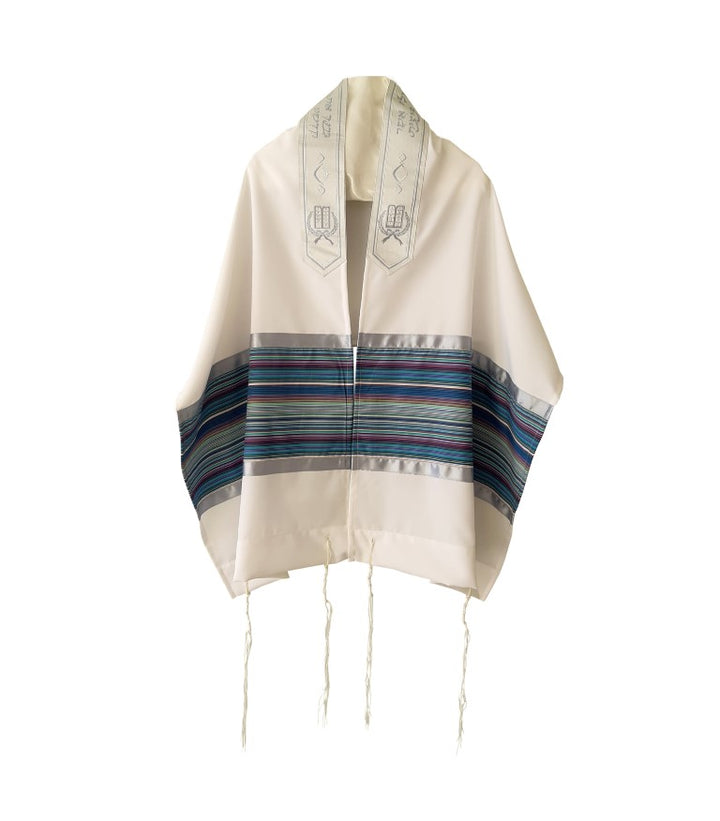 Multi Colors Stripes Tallit for Sale, Bar Mitzvah Tallit Prayer