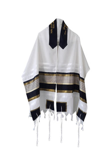 JOSEPH Gold, Black and Olive Green decorated Wool Tallit for men – Bar Mitzvah Tallit, Hebrew Prayer Shawl, Tzitzit Wedding Tallit, Tallit Prayer Shawl, Contemporary Tallit shawl