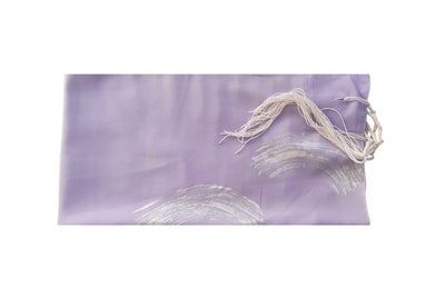 Lilac waves Silk Tallit for women, Tallit for Girl, Bat Mitzvah Tallit, Feminine Tallit, Women's Tallit Prayer Shawl flat 1