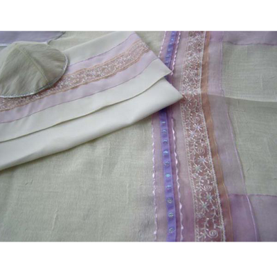 Galilee Silks Lavender Silk Tallit for Women
