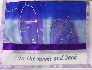 Name Embroidery on Tallit bag examples רקמה