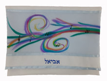 Load image into Gallery viewer, Musical tallit, bat mitzvah tallit bag with name by Galilee Silks