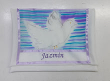 Load image into Gallery viewer, Peace doves bat mitzvah tallit bag by Galilee Silks