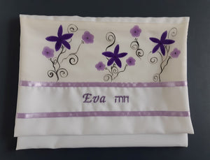 Silk Tallit for girl,  Bat Mitzvah Tallit, girls tallit, womens tallit, tallit for bat mitzha bag with name